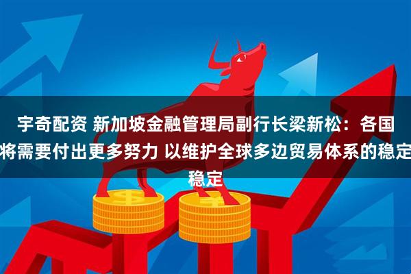 宇奇配资 新加坡金融管理局副行长梁新松：各国将需要付出更多努力 以维护全球多边贸易体系的稳定
